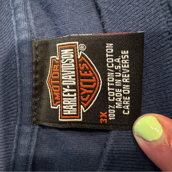 Vintage Harley-Davidson Las Vegas T-Shirt Men’s 3XL Blue Graphic Tee Biker - Picture 5 of 6